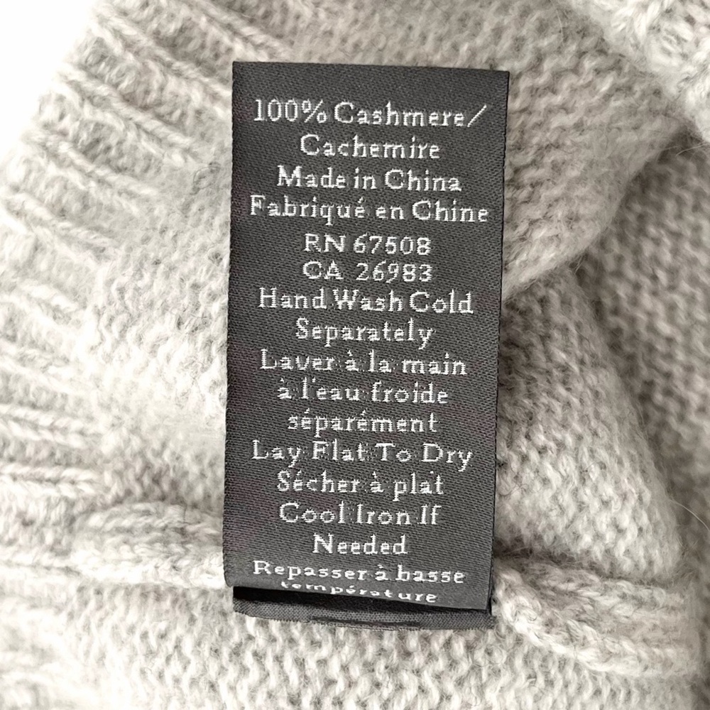 Vince Camuto Grey 100% Cashmere Beanie - Picture 4 of 4